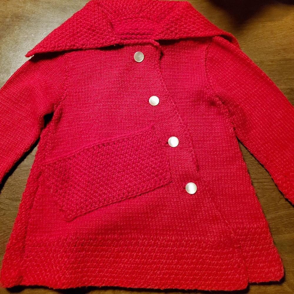 1960s toddlers sweater jacket